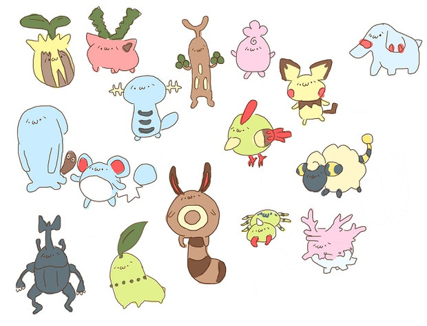 ポケモンの顔をしょぼんにしてみた３ まちろ さんのイラスト ニコニコ静画 イラスト