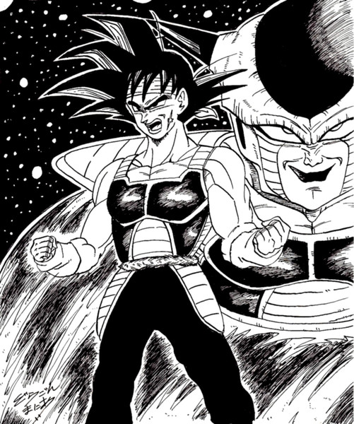 漫画 たった一人の最終決戦 フリーザに挑んだz戦士 孫悟空の父 扉絵 ドラマニ さんのイラスト ニコニコ静画 イラスト