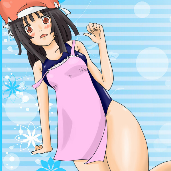 スク水エプロン うろこ さんのイラスト ニコニコ静画 イラスト
