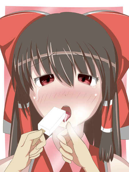 霊夢さんにアイスを食べさせてみた 茶侘 さんのイラスト ニコニコ静画 イラスト