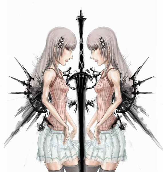 鏡合わせ ベシ さんのイラスト ニコニコ静画 イラスト