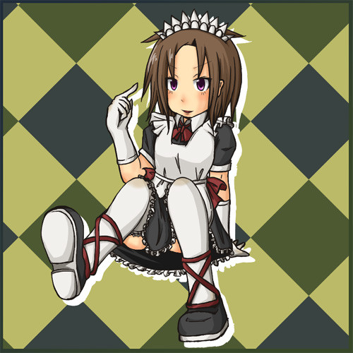 メイド服着て座ってみる ぽぷら さんのイラスト ニコニコ静画 イラスト