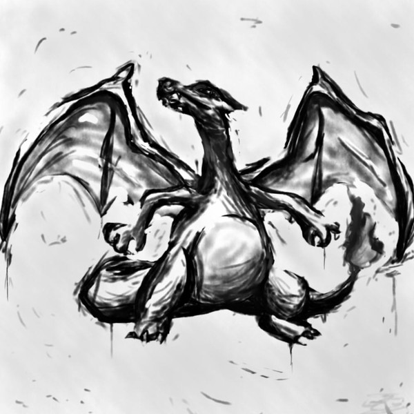 リザードンを描いてみた しばこー さんのイラスト ニコニコ静画 イラスト