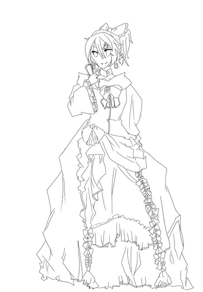 悪ノ線画 もっちー さんのイラスト ニコニコ静画 イラスト