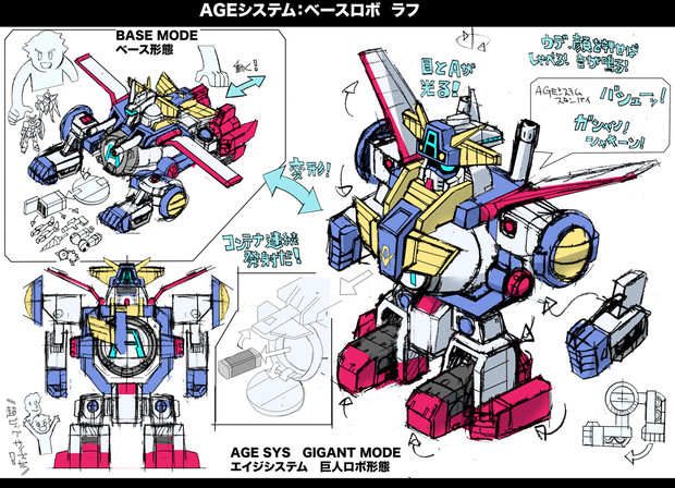 AGEシステムロボ　ラフ