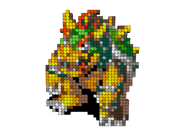Cubekingdomでドット絵 クッパ 書いてみた ヨッシ 部長 さんのイラスト ニコニコ静画 イラスト