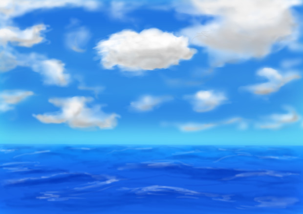 空と海の練習