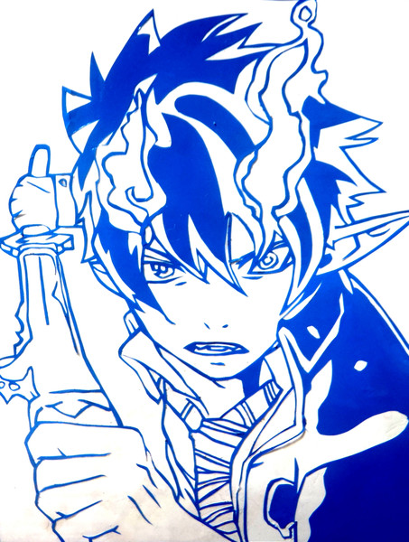 青エク 奥村 燐 切り絵 柊 Nao さんのイラスト ニコニコ静画 イラスト