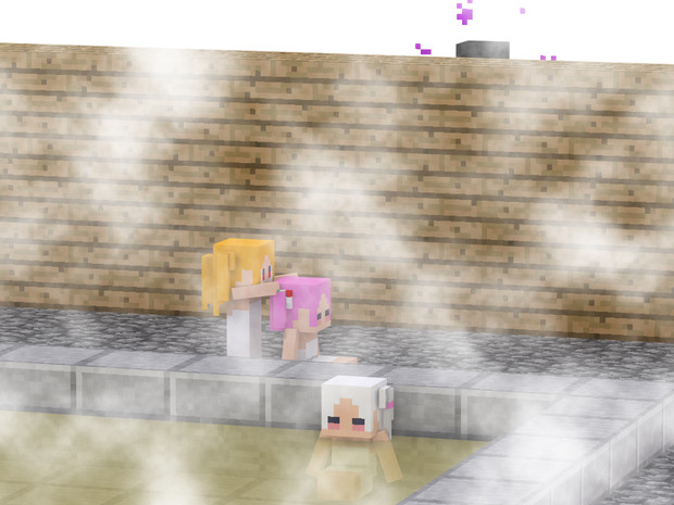 Minecraft お風呂 Moyu さんのイラスト ニコニコ静画 イラスト