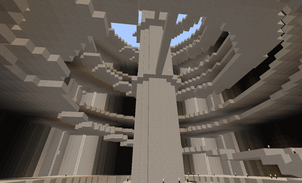 Minecraftで図書館 未完成 その2 奥の塔 くらむぼん さんのイラスト ニコニコ静画 イラスト