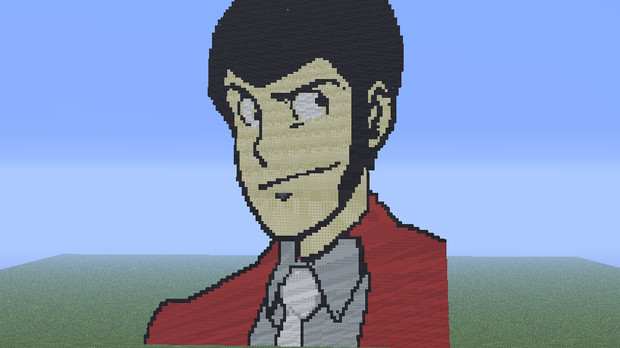 Minecraft ルパン三世を作ってみた 2dドット絵 でゅえっと さんのイラスト ニコニコ静画 イラスト