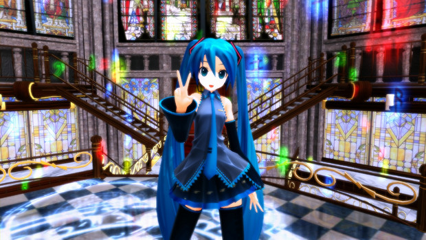 Mmd 初音ミクxs トリノコシティ のスクショ2 2560x1440 ベンチマーク さんのイラスト ニコニコ静画 イラスト