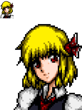 【48*64】ＦＥ聖戦の系譜風・ルーミア【16色ドット絵】