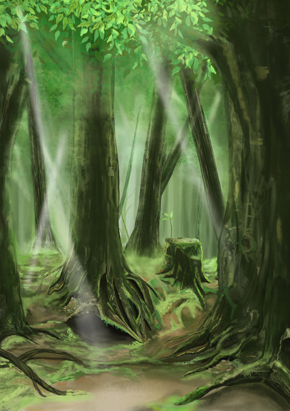 森の奥へ 詩歌 さんのイラスト ニコニコ静画 イラスト