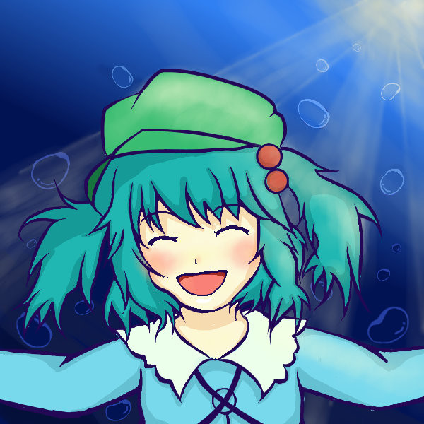 にとりん満面の笑み らぼちゃ さんのイラスト ニコニコ静画 イラスト