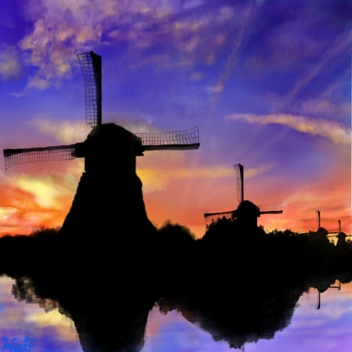 オランダ風景 ｈａｔ さんのイラスト ニコニコ静画 イラスト