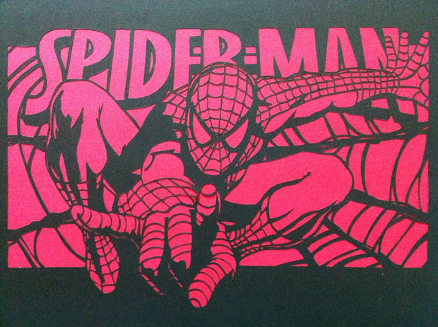 【切り絵】スパイダーマン