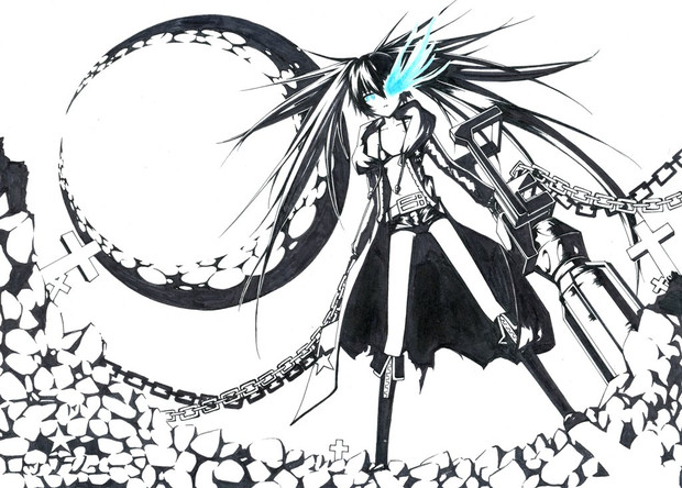 友人が描いた ブラックロックシューター ロゴ付き とまとまと さんの