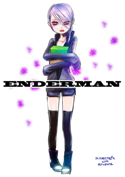 Minecraft エンダーマン擬人化らくがきった 描いてみた にほ さんのイラスト ニコニコ静画 イラスト