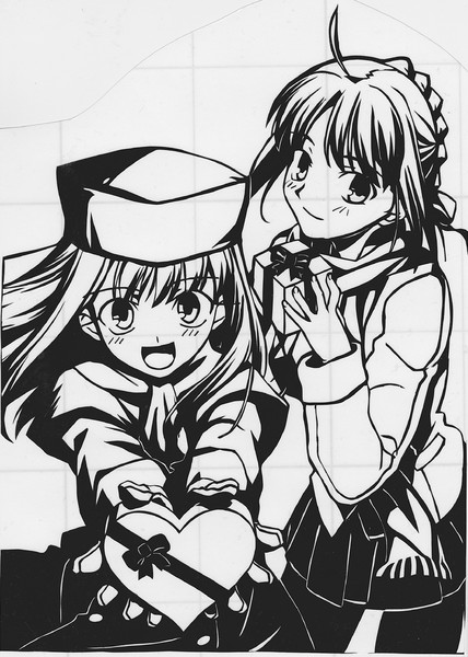 Fate バレンタイン絵 切ってみた ステッカー はやて さんのイラスト ニコニコ静画 イラスト