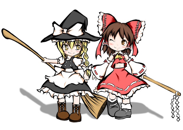 これが幻想郷最強のコンビだ ニコニコ静画 イラスト