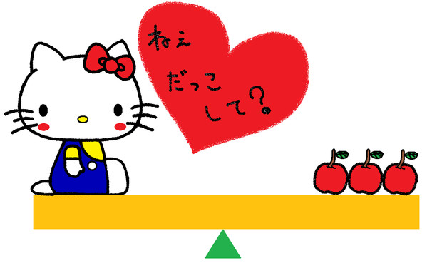 キティ 体重はリンゴ３個ぶん せりる さんのイラスト ニコニコ静画 イラスト