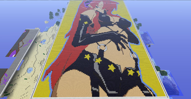 マイクラで　作ってみた　（斜めから）ヨーコ