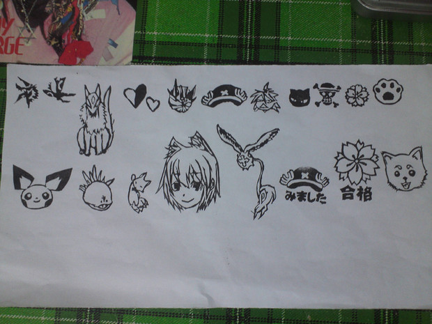 自作消しゴムハンコ アオ さんのイラスト ニコニコ静画 イラスト
