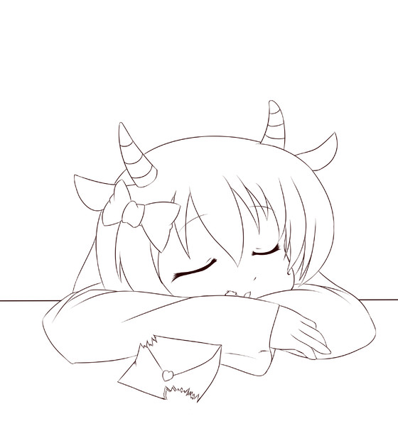 ヤギのあんずちゃん 線画 双葉所長 さんのイラスト ニコニコ静画 イラスト