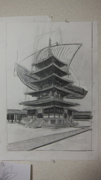 五重塔 ニコニコ静画 イラスト
