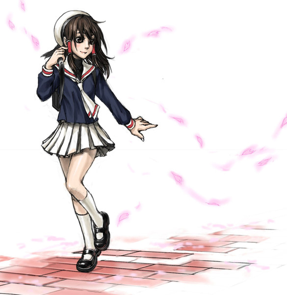 友枝小学校の制服を着た霊夢 Momo Eraser さんのイラスト ニコニコ静画 イラスト