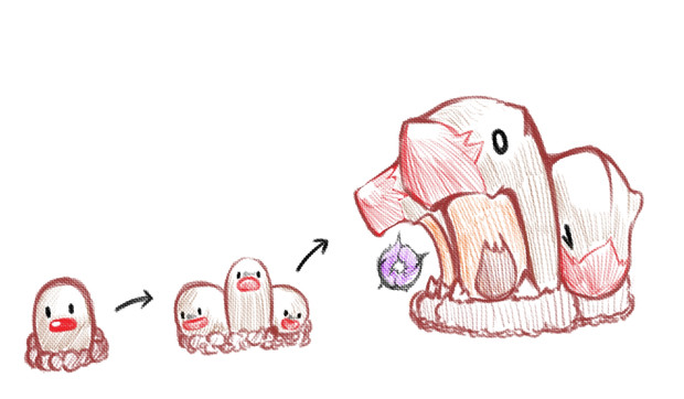 ディグダ ダグトリオ 今ココ まっく さんのイラスト ニコニコ静画 イラスト