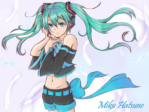 初音ミク 初デジ絵 木ノ実 さんのイラスト ニコニコ静画 イラスト