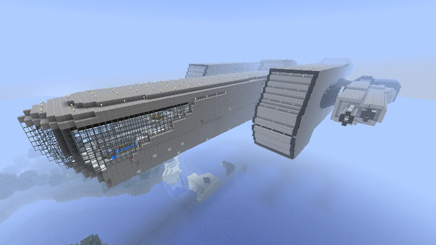 Minecraft 空中大型戦艦 スペルビア 水無月へいき 旧 兵器工場の人 さんのイラスト ニコニコ静画 イラスト