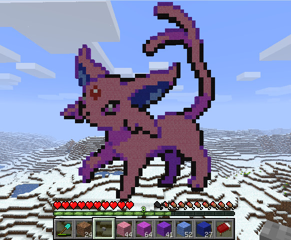 エーフィを作ってみた 41 53 通りすがりの如月 さんのイラスト ニコニコ静画 イラスト