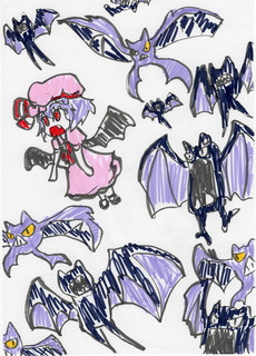 レミリア 蝙蝠ポケモン 花笠くらげもすこ さんのイラスト ニコニコ静画 イラスト