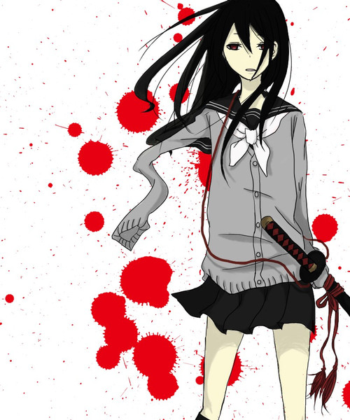 セーラー服と日本刀 黒飴 さんのイラスト ニコニコ静画 イラスト