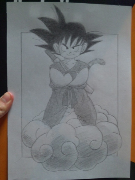 卒業文集用に描いた悟空 ほねアプール さんのイラスト ニコニコ静画 イラスト
