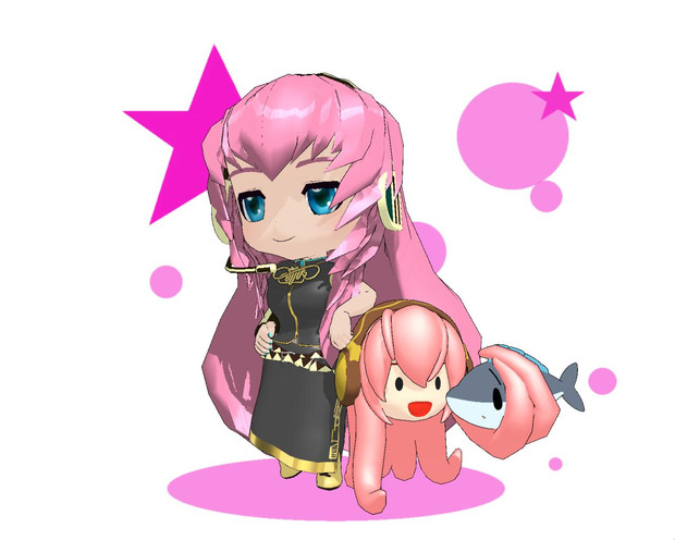 Mmd版 ボーカロイド漫才 ルカちゃん たこルカ くすいー さんのイラスト ニコニコ静画 イラスト