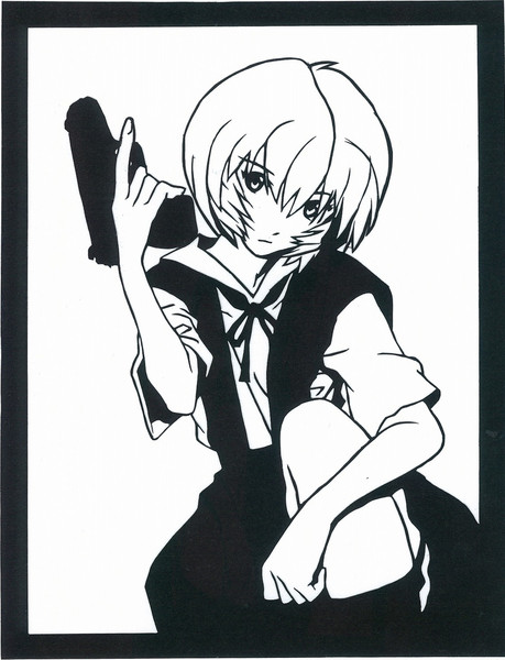 切り絵 綾波レイ ｓｏｈ さんのイラスト ニコニコ静画 イラスト