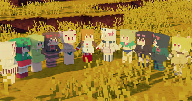 Minecraft Littlemaidmobで擬人化クラフト Conatsu さんのイラスト ニコニコ静画 イラスト