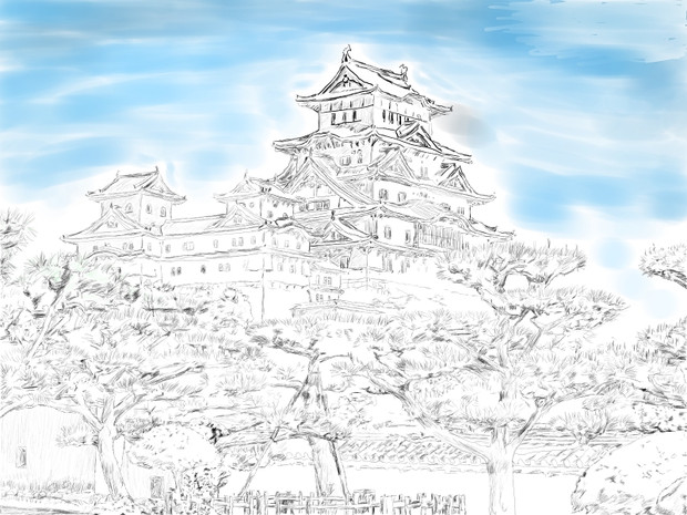 姫路城 Nobitaneko さんのイラスト ニコニコ静画 イラスト