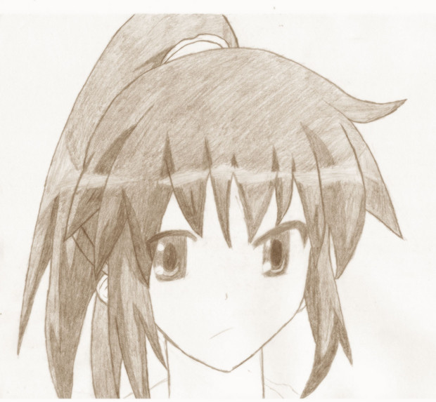 シャーペンで書いてみた 涼宮ハルヒの髪の長いときを書いてみたが失敗ｗｗ 進撃の調査隊 さんのイラスト ニコニコ静画 イラスト