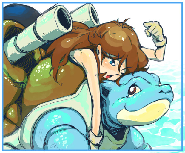 ブルーとカメちゃん よしのあきえ さんのイラスト ニコニコ静画 イラスト