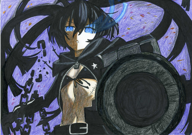 ブラック ロックシューターを描いてみたに背景を描き加えてみた はん さんのイラスト ニコニコ静画 イラスト
