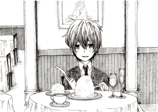 私ライス定食たべにきた さとこう さんのイラスト ニコニコ静画 イラスト