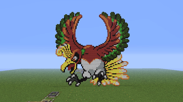 Minecraft 　ホウオウのドット絵