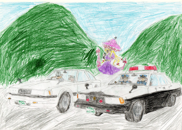 ９１０ブルーバードパトカーｖｓgz10ソアラ カーチェイス ニコニコ静画 イラスト