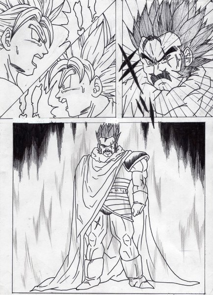 パラガスが伝説の超サイヤ人に変身する漫画を描いてみた P3 オメガウェポン さんのイラスト ニコニコ静画 イラスト
