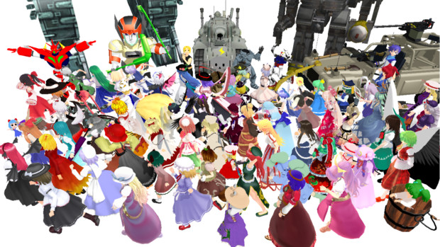 Mmd ウォーリーを探せ In 東方 Easyモード ジロロ さんのイラスト ニコニコ静画 イラスト